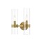 Z-Lite Datus 2 Light Wall Sconce, Rubbed Brass & Clear 4008-2S-RB - alternate 4